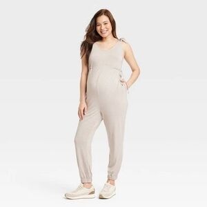 Isabel Maternity Women's Jumpsuit XS Taupe